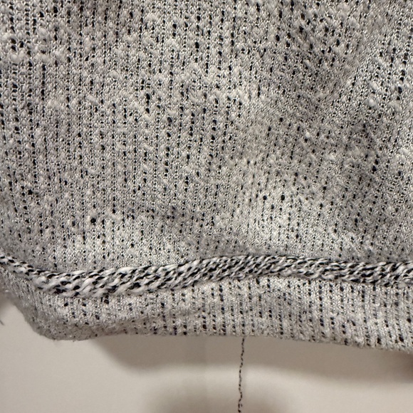 Free People Marled Distressed Slouchy Cropped Sweater M - Picture 2 of 6